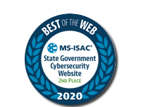 Best of the Web 2020 2nd place badge